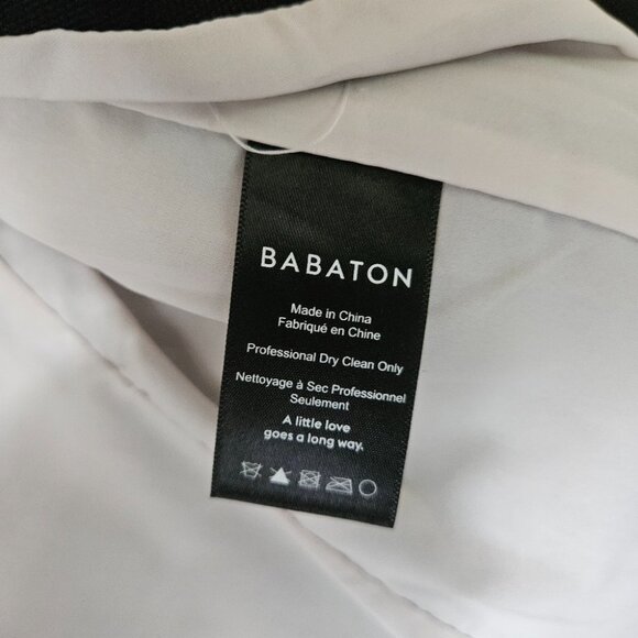 Aritzia Babaton Keith Blazer Sz 6 Open Front Black Corporate Minimalist - Picture 10 of 11